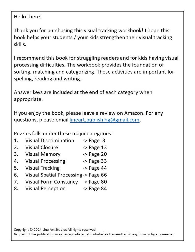 Visual Tracking Worksheets: Kids & Adults - Perception Activities ...