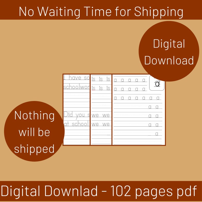 Lefthanded Handwriting Practice Worksheets Ages 5 8 Trace