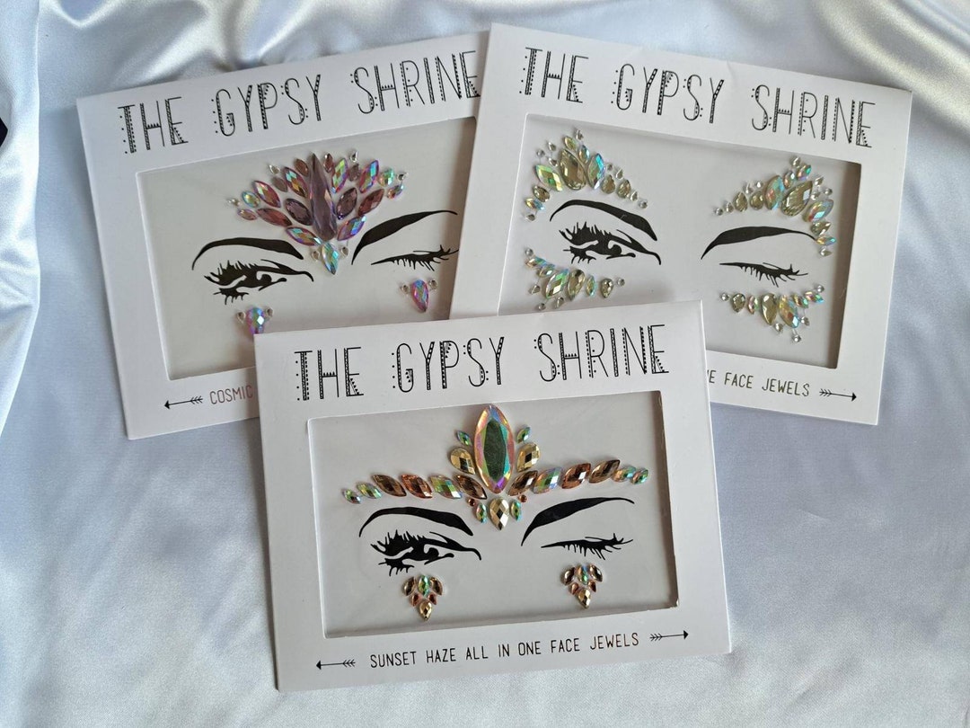 Face Gems Carnival Make Up Adhesive Stick on Gems Festival Etsy