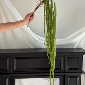 Large Faux Hanging Amaranthus Plant Greenery Garlands Artificial Amaranthus Wedding Decor Fake Green Vine Hanging Plant AS01
