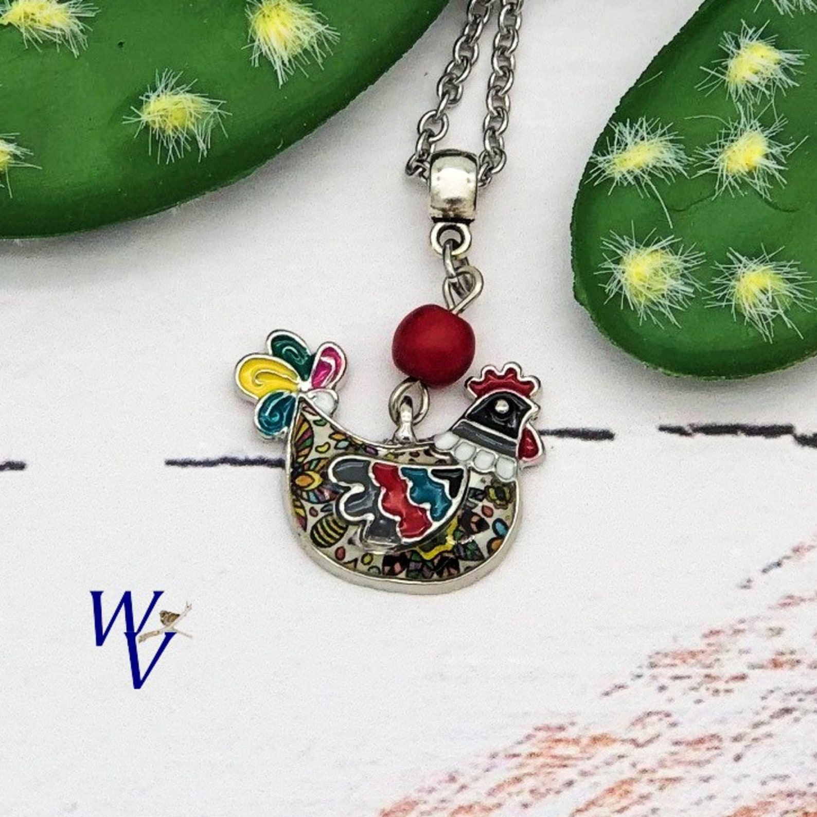 Chicken Charm Necklace for Chicken Lovers Backyard Chickens Etsy
