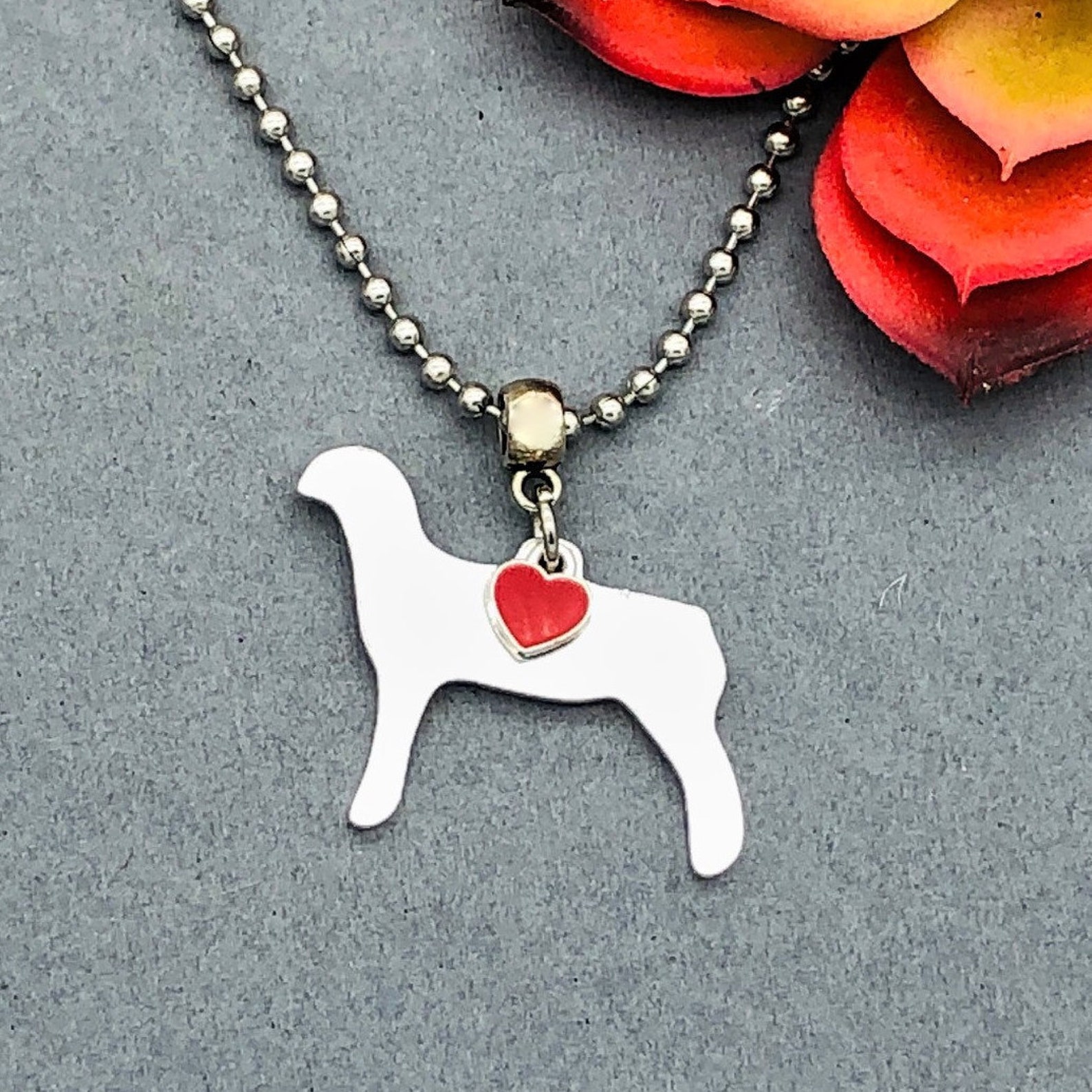 Show Lamb Necklace Gifts Under 20 Lamb Lover Sheep | Etsy