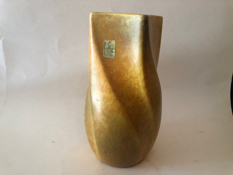 Vintage 1970s Royal Haeger 4144 Earthtones Glaze Twisted Vase Etsy