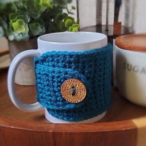 Teal Mug Cozy - Mug Sweater - Winter Tea Cozy
