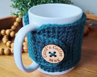 Personalized Mug Cozy - Mug Sweater - Anytime Gift  - Coffee or Tea Themed - Mother's Day Gift
