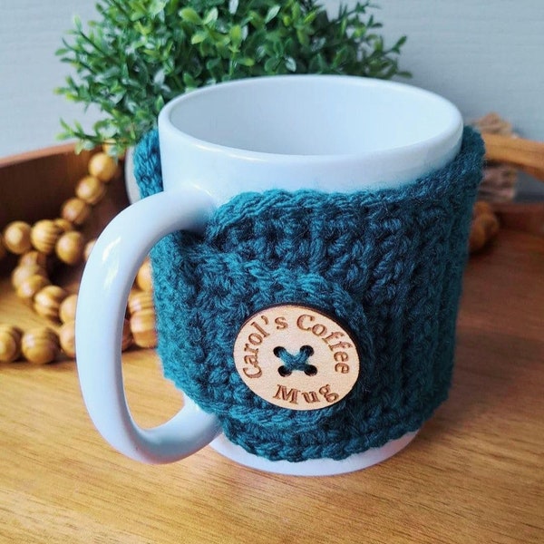 Personalized Mug Cozy - Mug Sweater - Anytime Gift  - Coffee or Tea Themed - Mother's Day Gift