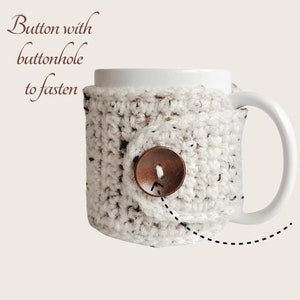 Oatmeal Mug Cozy Coffee Gift Tea Lovers Gift Mug Sweater Anytime Gift Fits 11 or 15 oz Mugs image 3