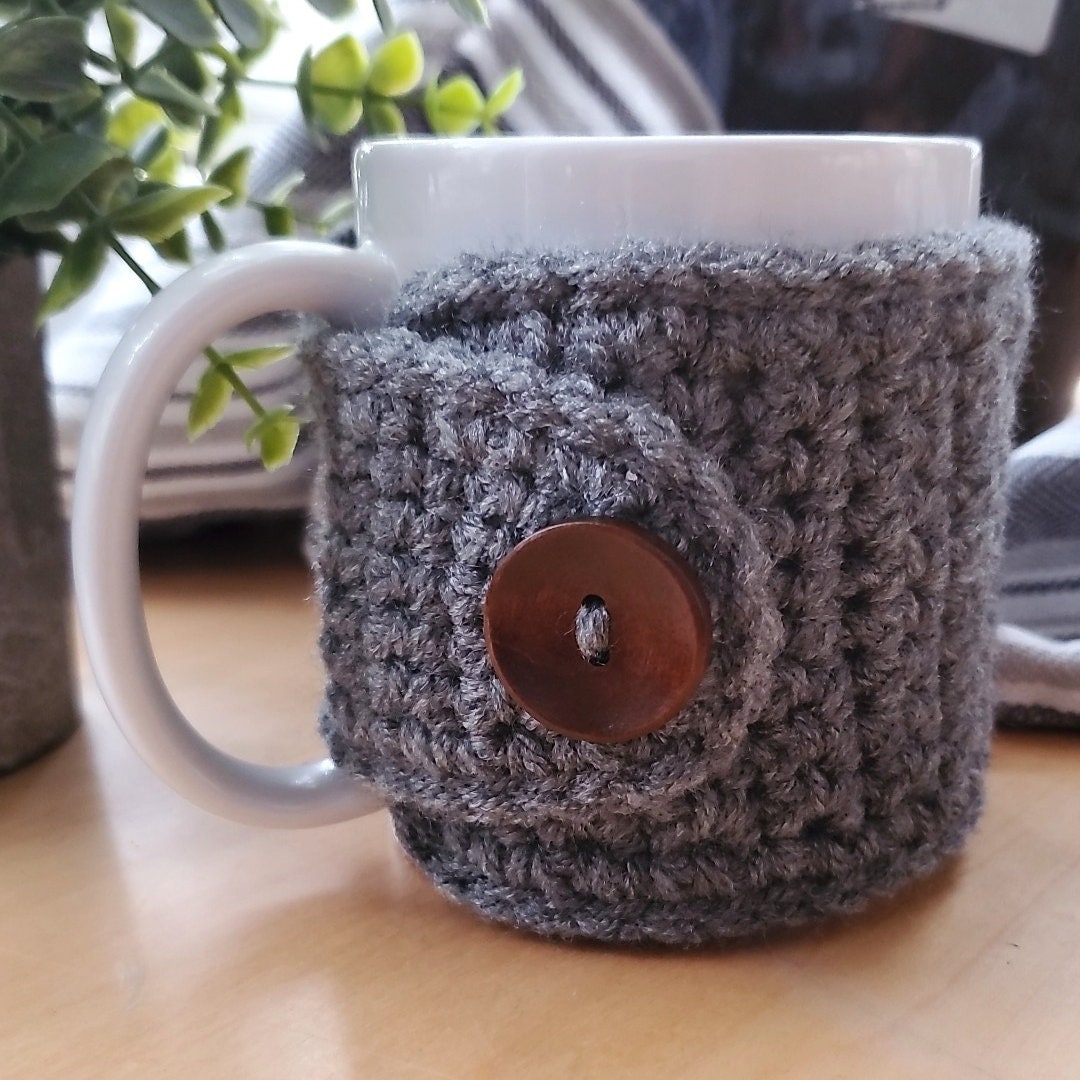 Mug Cozy Grey | Coffee and Tea Lovers Gift | Mug Sweater | Holiday Mug ...