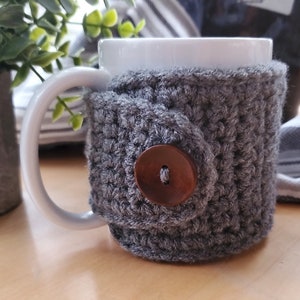 Mug Cozy Grey | Coffee  and Tea Lovers Gift | Mug Sweater | Holiday Mug Warmer