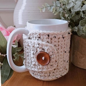 Oatmeal Mug Cozy Coffee Gift Tea Lovers Gift Mug Sweater Anytime Gift Fits 11 or 15 oz Mugs Fits a 15 ounce mug