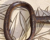 Antique French Key, Castle Key, Steel Ancient Key 1800s FRANCE, 87.3 grams weight