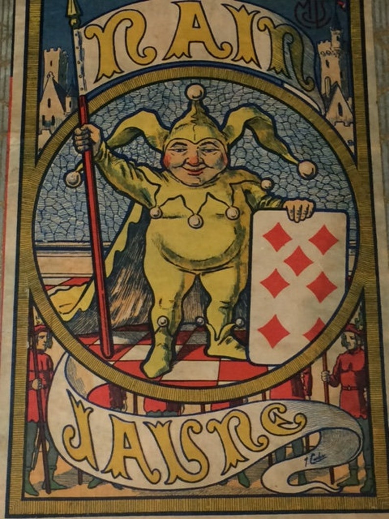 Antique French Board Game Beautiful Unique Box Rare French Etsy