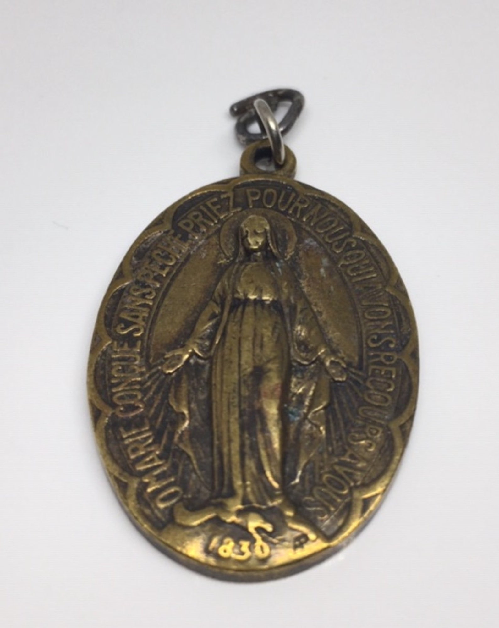 Bronze religious medal French Antique Religious Medal Dated Etsy