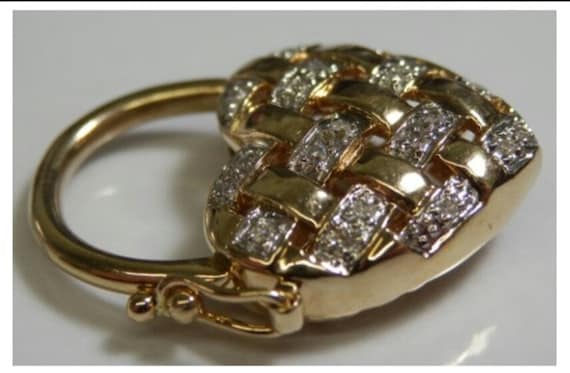 Bracelet Padlock Charm, Diamond Heart Padlock/Pend
