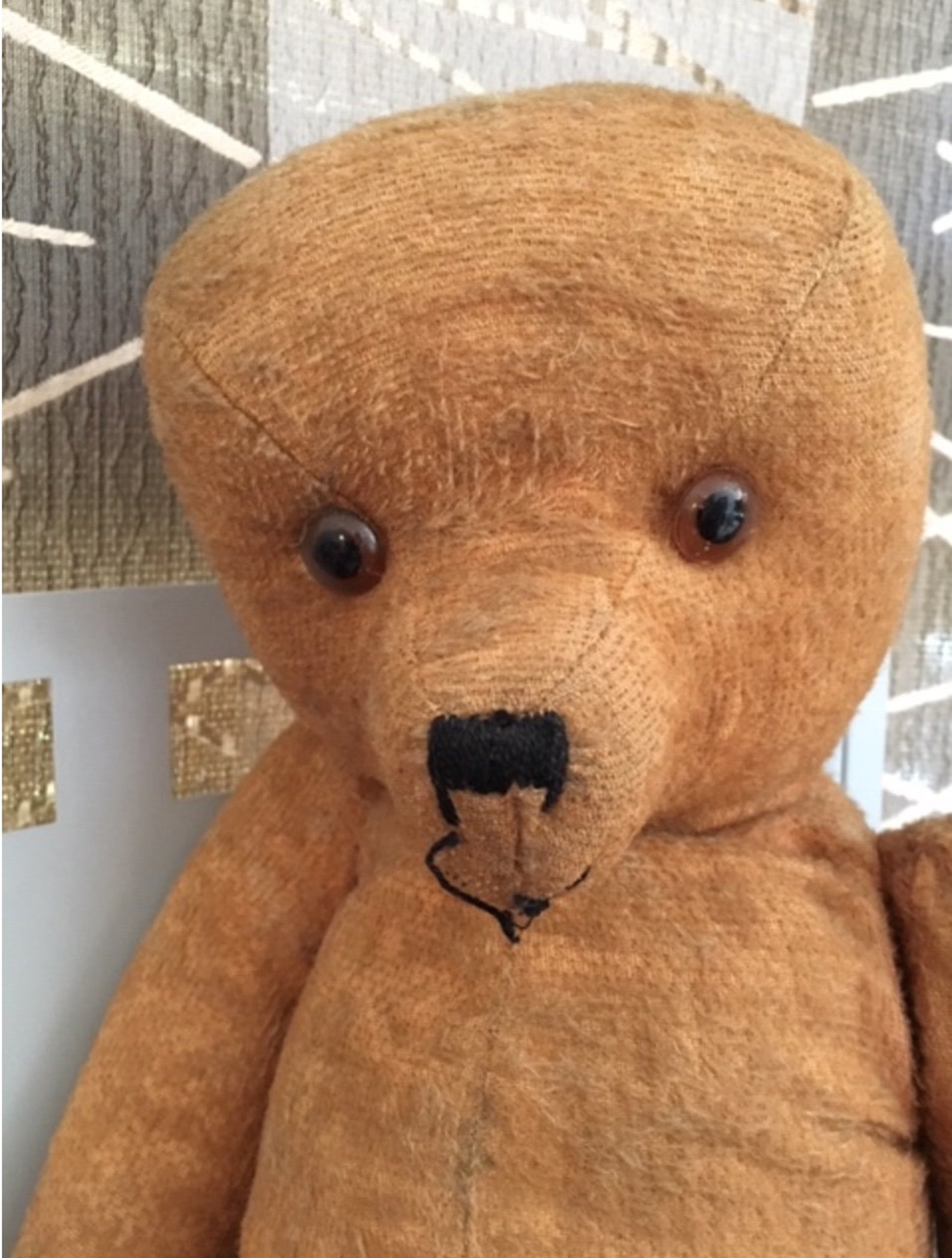 French Vintage Teddy Bear Large 1920s French Bear Stuffed Etsy