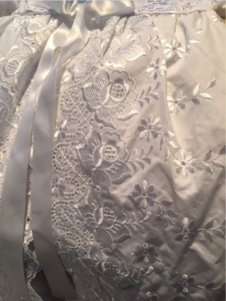New White Lace Christening Dress Size 1, Babys Christening Dress French Christening Gown