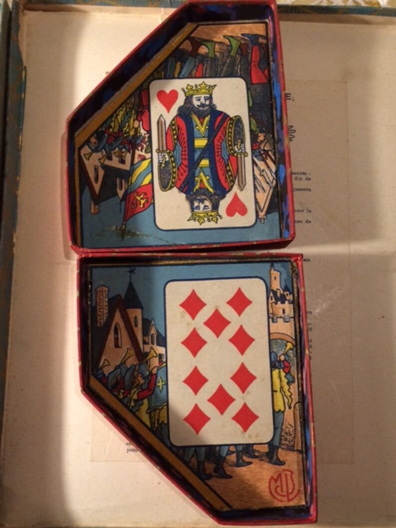 Antique French Board Game Beautiful Unique Box Rare French Etsy