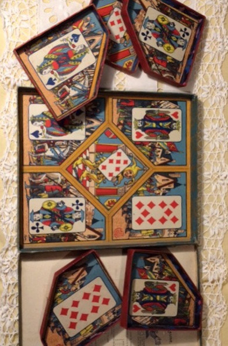 Antique French Board Game Beautiful Unique Box Rare French Etsy