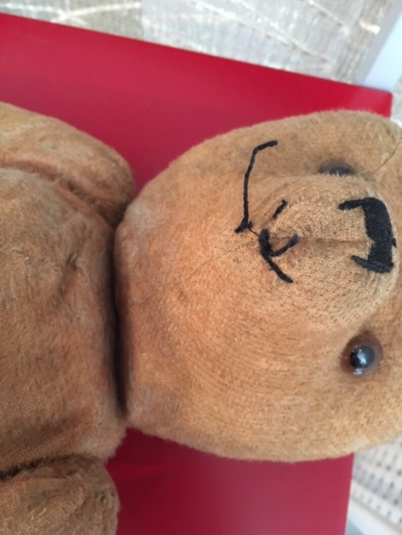 French Vintage Teddy Bear Large 1920s French Bear Stuffed Etsy