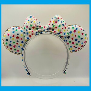 40% OFF SALE: Multicolour Stars Mouse Ears Headband