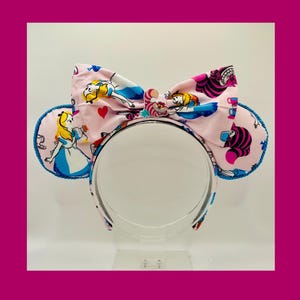 Alice im Wunderland (Pink) Maus Ohren Haarreif