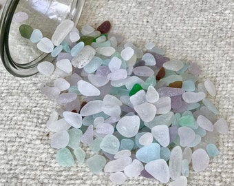 Genuine Sea Glass - 20 Tiny Mermaid Tear Drops - .25-.5" - Sea Glass For Jewelry Making - Maine Beach Glass