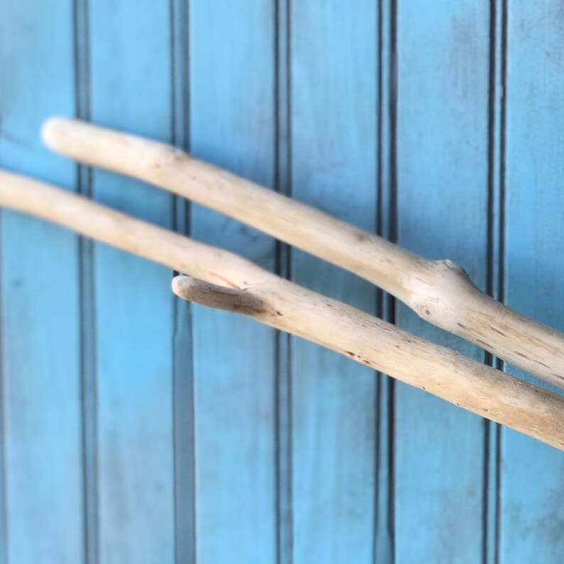 Driftwood Curtain Rods with Iron Hangers 2 Etsy