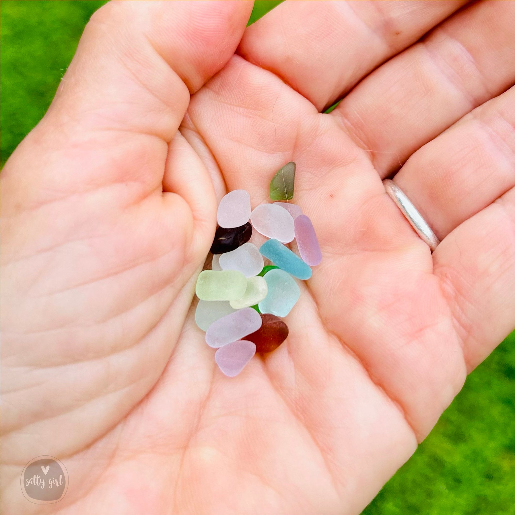 Buy Authentic Mermaid Sea Glass - High-Quality, 20 Handpicked Teardrop Jewels for Jewelry Making .25-.5"