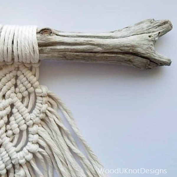 Bulk Driftwood Macrame Dowels - 4 Pieces .75-1" Thick Driftwood Rods - Macrame - Wall Hangings - Driftwood Mobiles