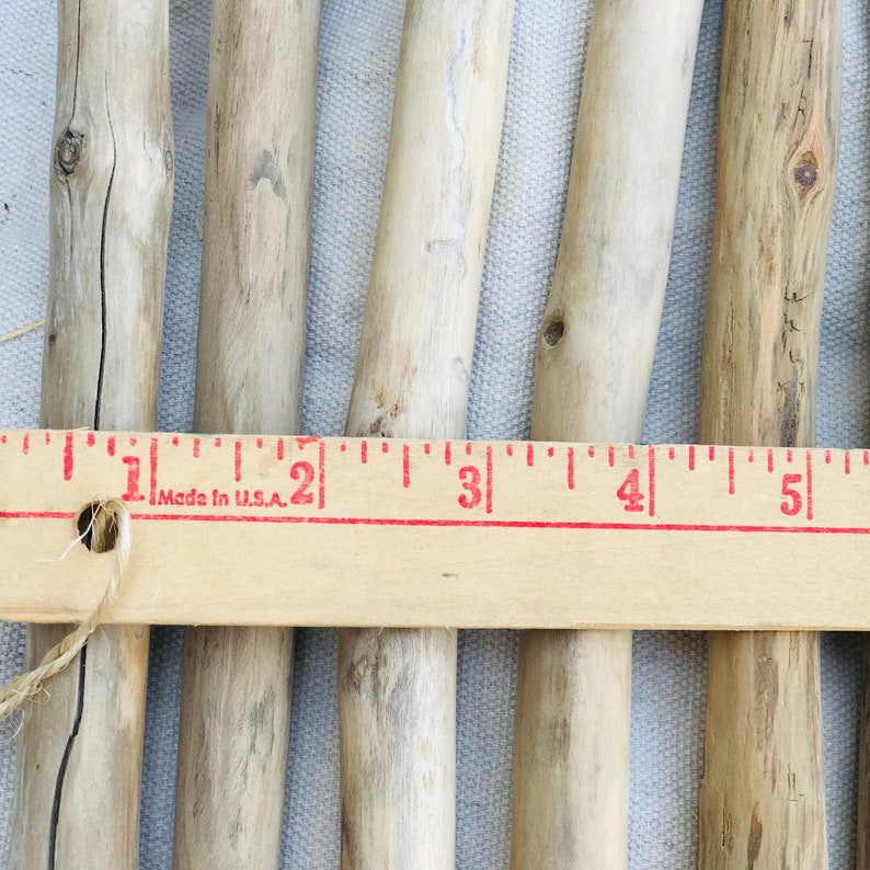 Bâtonnets de bois flotté pour macramé 6 bâtons de bois flotté du Maine de qualité 8-12 x 0,75 Décoration d'intérieur image 5
