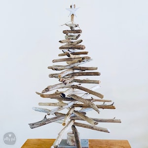 Large 4 Ft Driftwood Christmas Tree -  Large Driftwood Tree - Nautical Christmas Gift - Beach House Christmas Gift