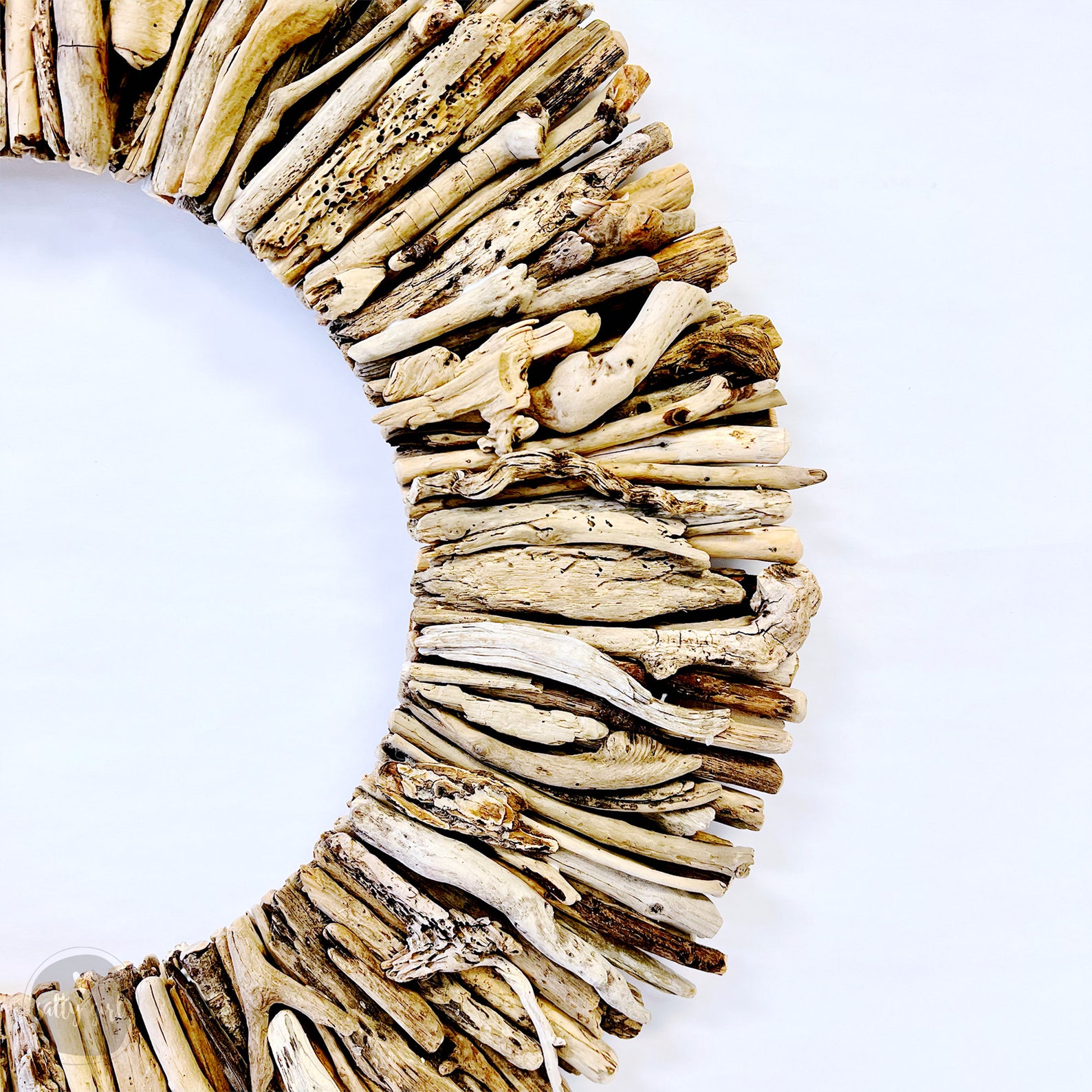 Driftwood Wreath Natural Maine Driftwood Wreath Sizes Etsy