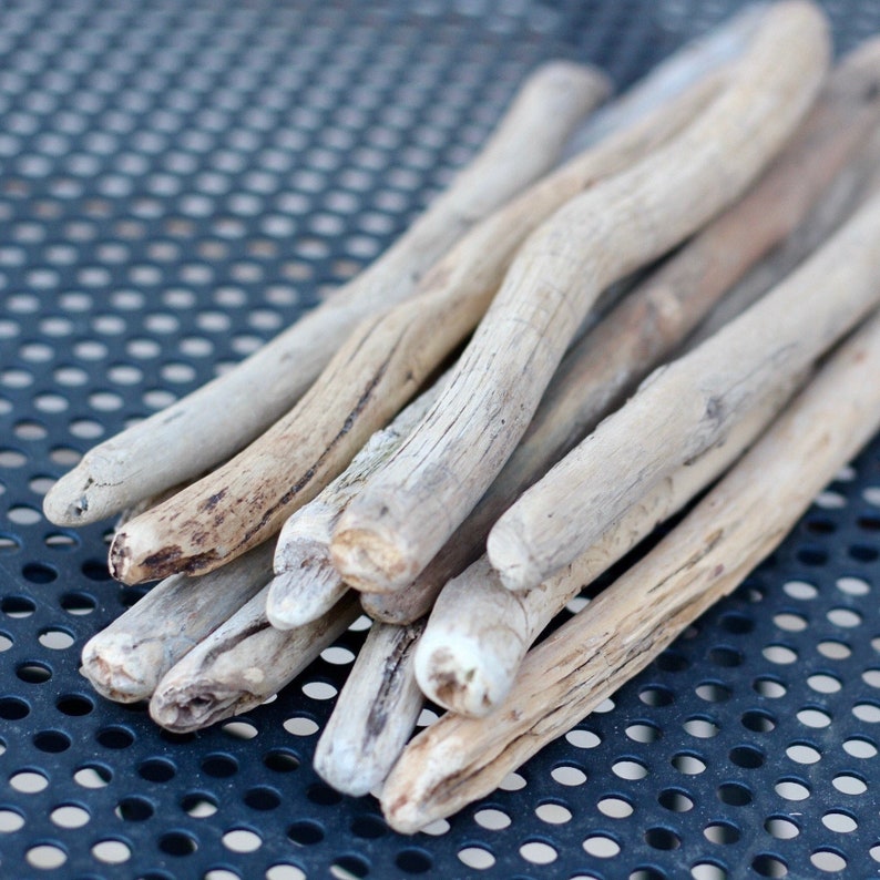 Driftwood Sticks for Macrame 6 Quality Maine Driftwood Sticks 8-12 x .75 Home Decor image 1