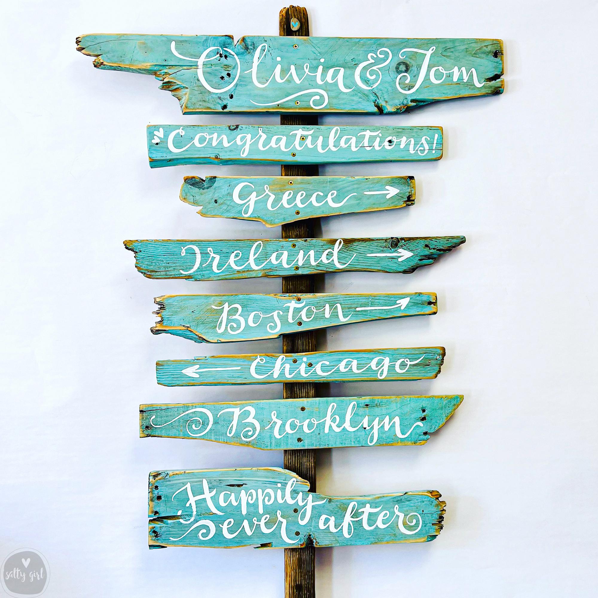 Driftwood Stacking Sign