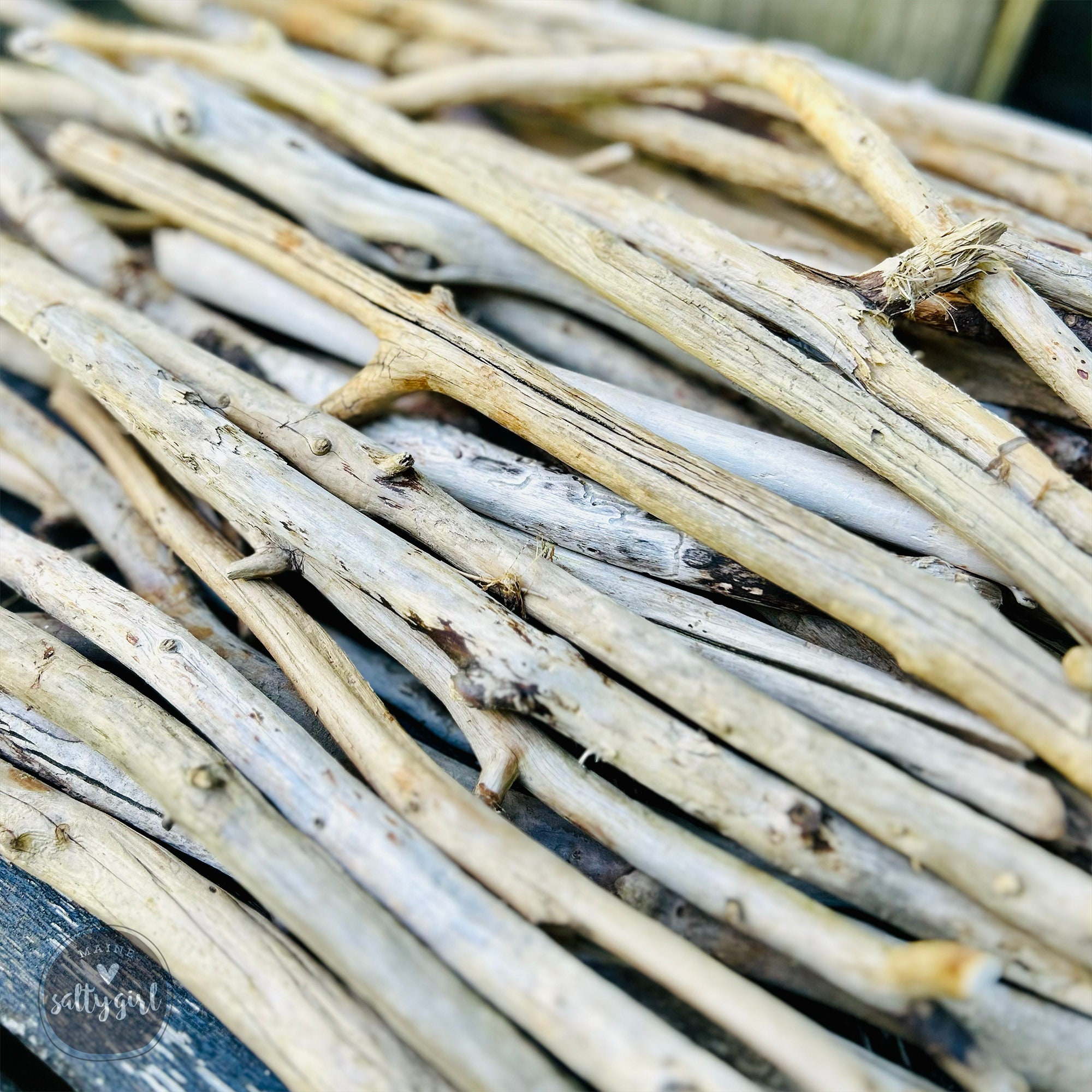 Bulk Driftwood  - 100 Pieces Raw Driftwood 6-10" or 10-20" - Natural Driftwood Sticks for DIY Crafts