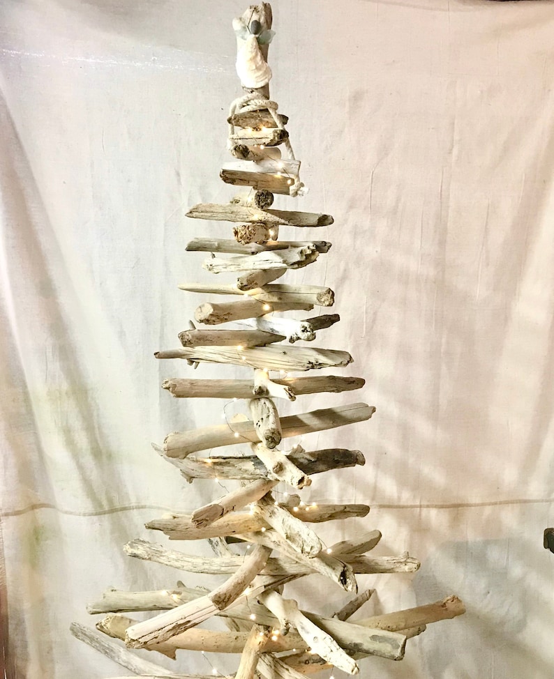 5 Ft Maine Made Driftwood Christmas Tree with Starfish or Etsy
