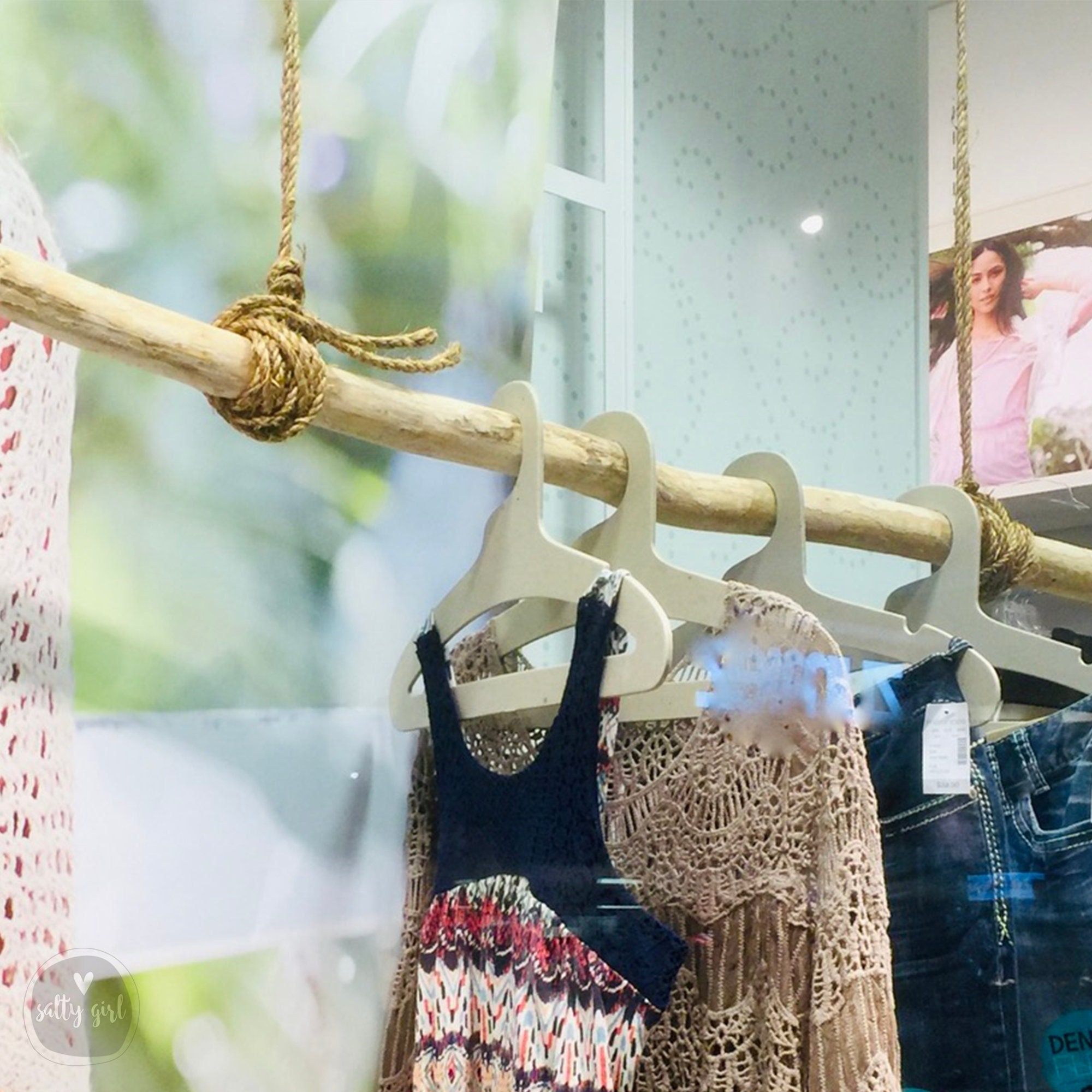 Cloth hanger online rope