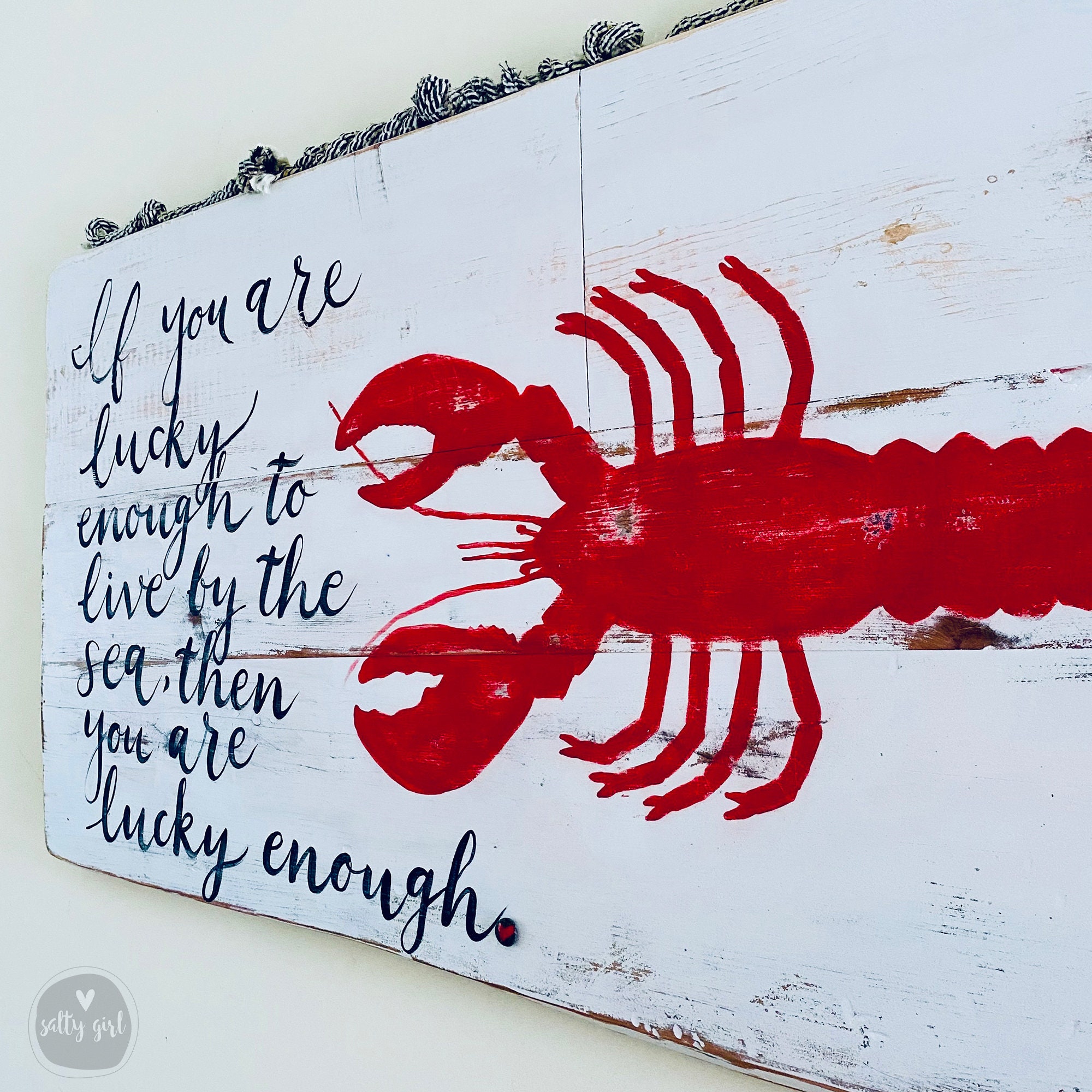 Coastal Wall Art Coastal Rustic Lobster Art If You Are Etsy