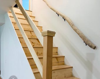 Wooden Il For Kindergarten Stairs Adjustable Height Safe And Durable Green Banister For Children And Disabled Kids Wall Mount Rail For Safety (150CM/ 5FT