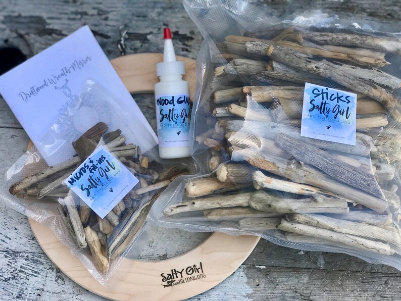 Diy Driftwood Mirror Kit Maine Beach Decor Wall Art