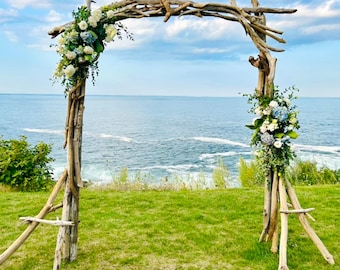 Commercial-Grade Driftwood Wedding Arch: Professional Ceremony Backdrop for Venues & Florists
