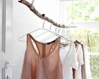 Boho Clothing Rack 4-7 FT - Driftwood Branch Clothes Hanger - Retail Driftwood Rod