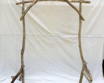 Rustic Driftwood Wedding Arch - Budget-Friendly and Easy Assembly