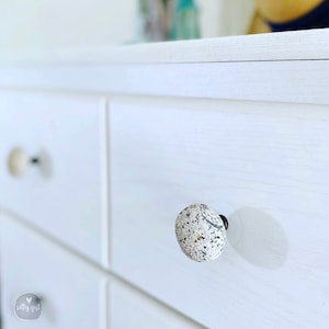 Beach Stone Cabinet Knobs Set of 2 – Coastal Drawer Pulls, Maine Hardware