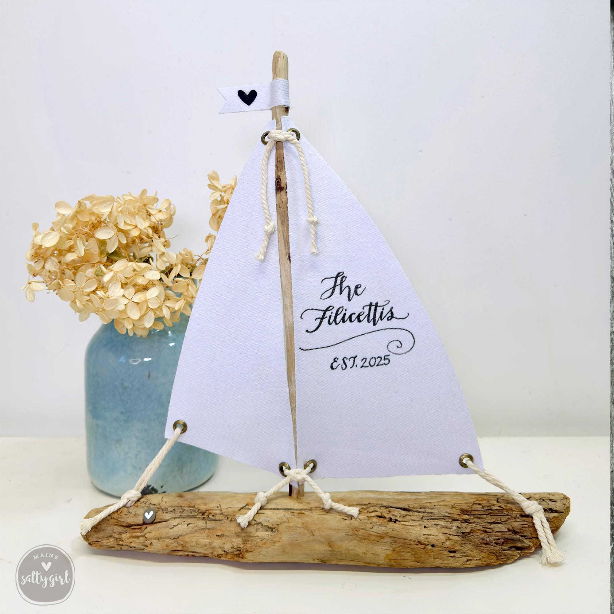 Faro Decorativo In Legno Con Luci LED, Nautico Rustico Dipinto A Mano, Con Timer, 37,5 Cm, Per Tavolo E Bagno - 2
