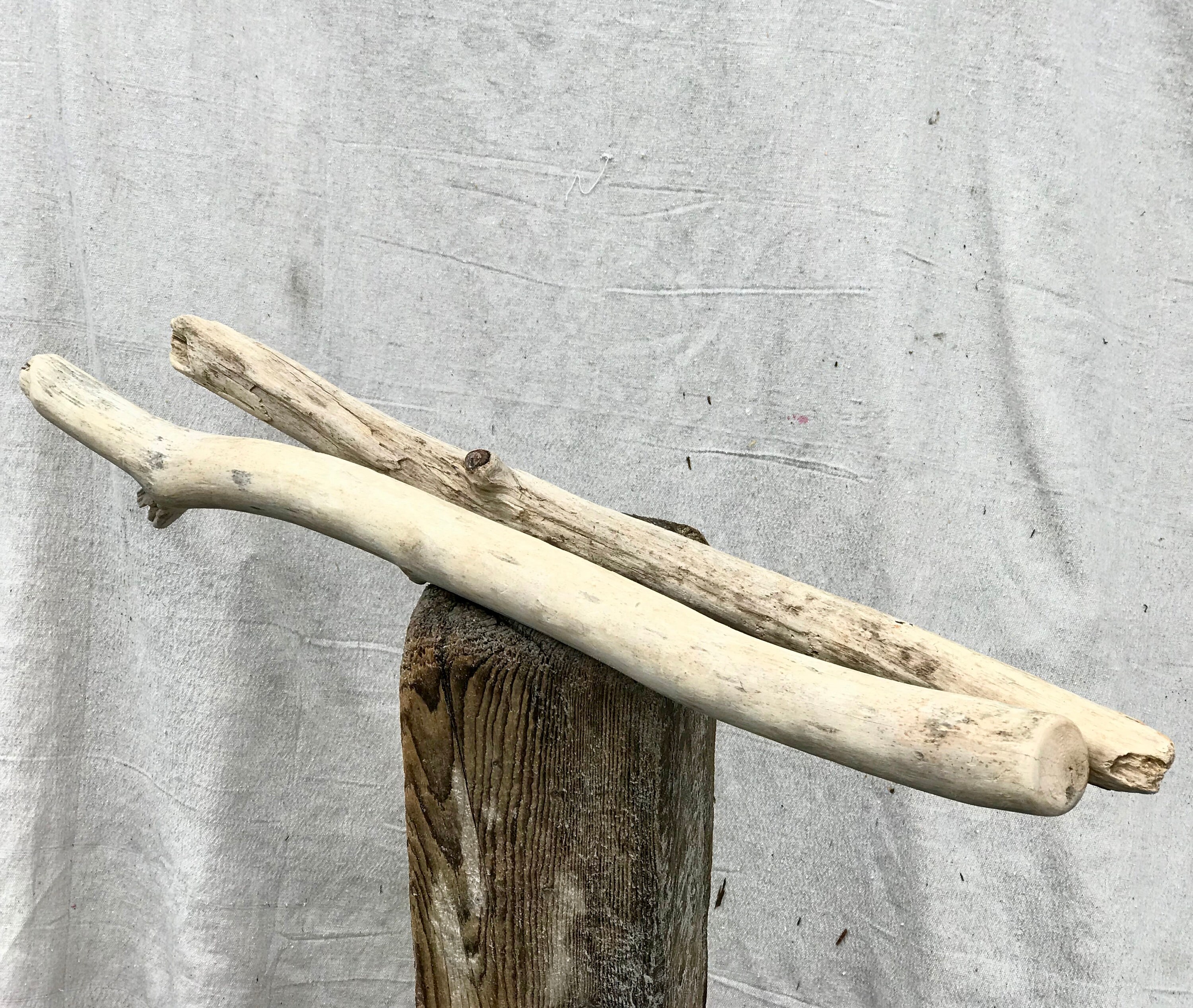 Thick Driftwood Branch - 1 Straightish 34-38" X 1.25-3" For Wall Hangings Light Fixtures -Kitchen Bar Lighting