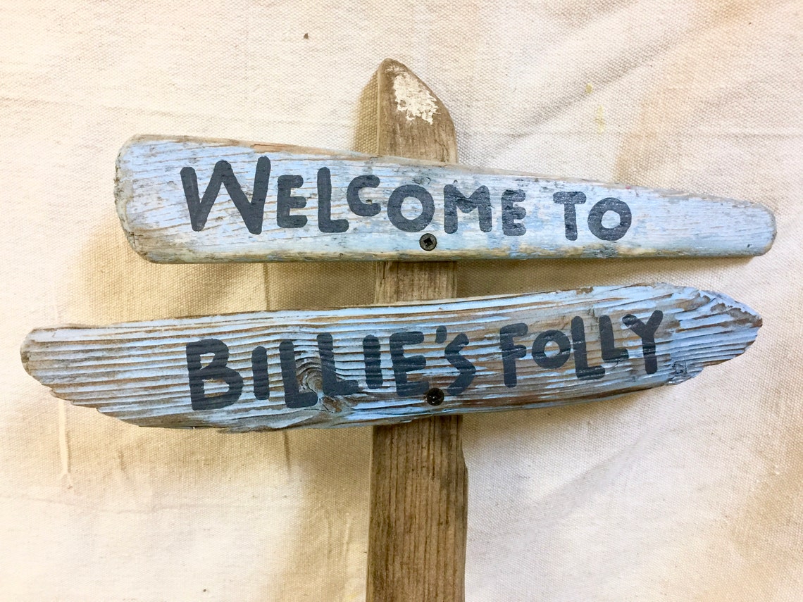 Personalized Driftwood Directional Signs on Driftwood Post Etsy