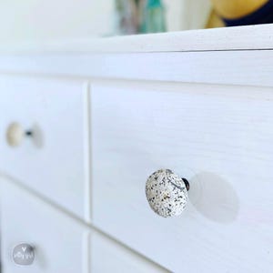 Beach Stone Cabinet Knobs Set of 2 – Coastal Drawer Pulls, Maine Hardware