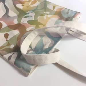 Underwater Fish Design. Handmade Canvas Tote Bag. Tote with a pocket. Reusable Eco-friendly Cotton Bag. Cute Daily Tote. Gift For Her