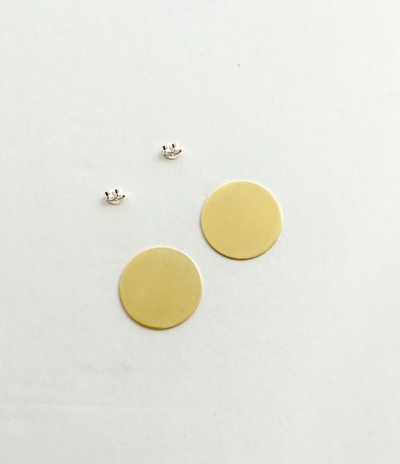 Brass Circle Studs